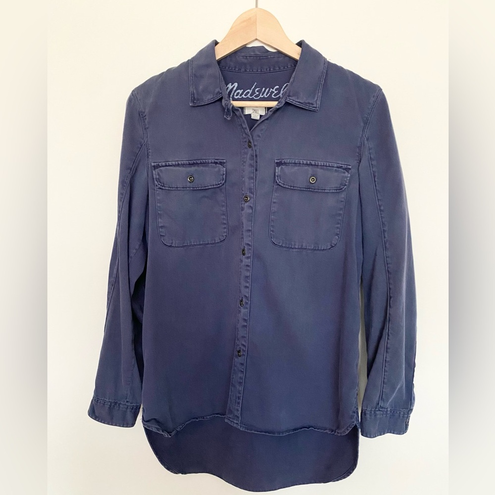 Madewell Navy Button Up